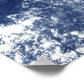 Omhoog in de bomen - Cyanotype-effect Poster (Hoek)