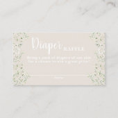 Omhoog in de Clouds baby shower Luier Raffle Kaart (Voorkant)