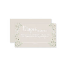 Omhoog in de Clouds baby shower Luier Raffle Kaart