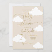 Omhoog in de wolken Neutraal Baby shower Kaart (Voorkant)