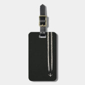 Omhoog in het luchtgedeelte van het vliegtuig met  bagagelabel (Voorkant verticaal)