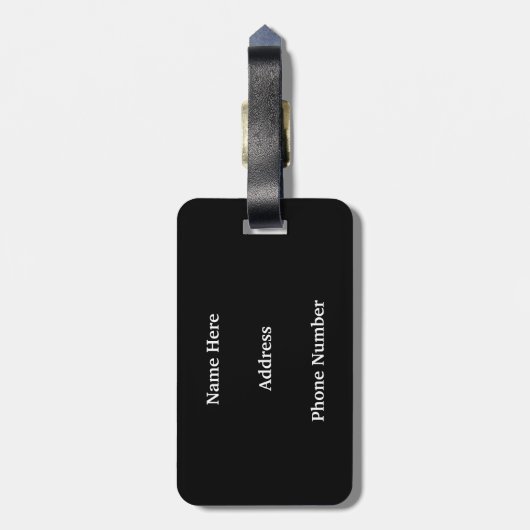 Omhoog in het luchtgedeelte van het vliegtuig met  bagagelabel (Achterkant verticaal)