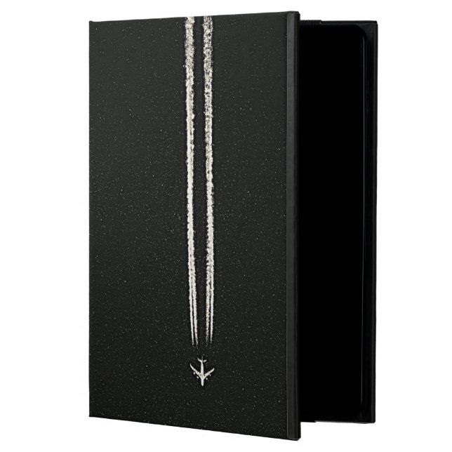 Omhoog in het luchtgedeelte van het vliegtuig met  iPad air hoesje (Voorkant)