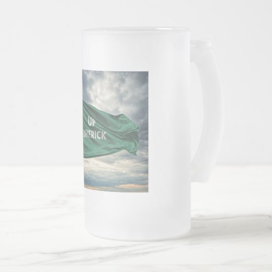 "Omhoog Limerick" Matglas Bierpul (Voorkant rechts)