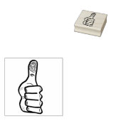 Omhoog met v1 rubberstempel (Gestempeld)