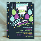 Omhoog naar binnen uit achteruit Uitnodiging van d