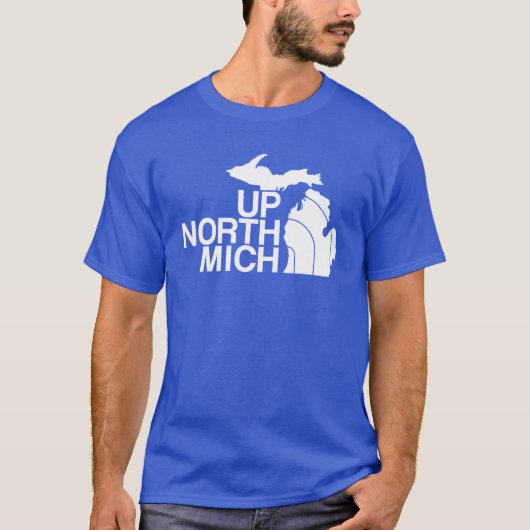 Omhoog Noord Mich T-shirt (Voorkant)