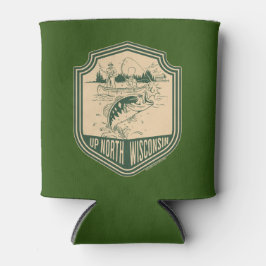 Omhoog Noord Wisconsin Vist Badge Blikjeskoeler