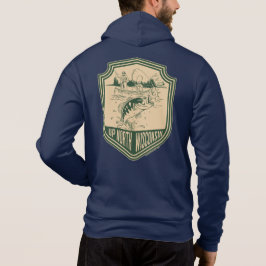 Omhoog Noord Wisconsin Vist Badge Hoodie