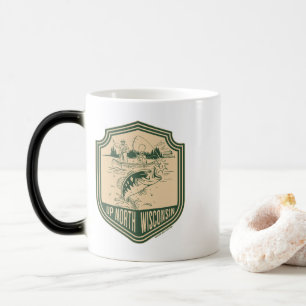 Omhoog Noord Wisconsin Vist Badge Magische Mok