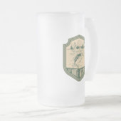 Omhoog Noord Wisconsin Vist Badge Matglas Bierpul (Voorkant rechts)