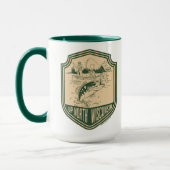 Omhoog Noord Wisconsin Vist Badge Mok (Links)