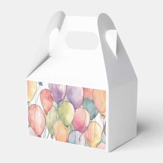 Omhoog, omhoog en weg ballonverjaardag bedankdoosjes (Voorkant Zijde)