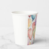 Omhoog, omhoog en weg ballonverjaardag papieren bekers (Rechts)