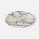 Omhoog, omhoog en weg ballonverjaardag papieren bordje (Gekanteld)