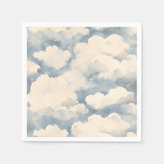 Omhoog, omhoog en weg ballonverjaardag servet (Voorkant)