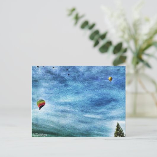 Omhoog, omhoog en weg @Calistoga Briefkaart (Staand voorkant)