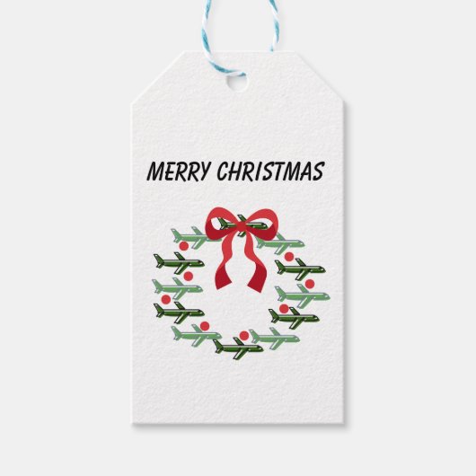 Omhoog omhoog en weg krans Gift Bag Cadeaulabel (Voorkant)