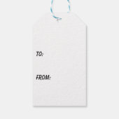 Omhoog omhoog en weg krans Gift Bag Cadeaulabel (Achterkant)