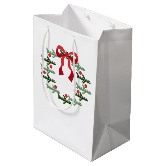 Omhoog omhoog en weg krans Gift Bag Medium Cadeauzakje (Achterkant Gekanteld)