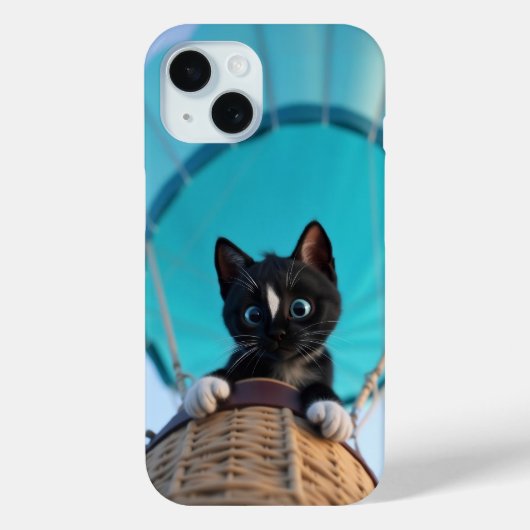 Omhoog, omhoog en weg met Felini de kat Case-Mate iPhone Case (Achterkant)