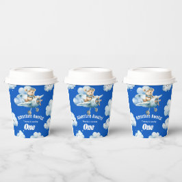 Omhoog, Omhoog, en Weg: Teddy's Eerste Verjaardag  Papieren Bekers