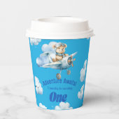 Omhoog, omhoog en weg: Teddy's eerste verjaardag s Papieren Bekers (Achterkant)