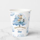 Omhoog, omhoog en weg: Teddy's eerste verjaardag s Papieren Bekers (Achterkant)