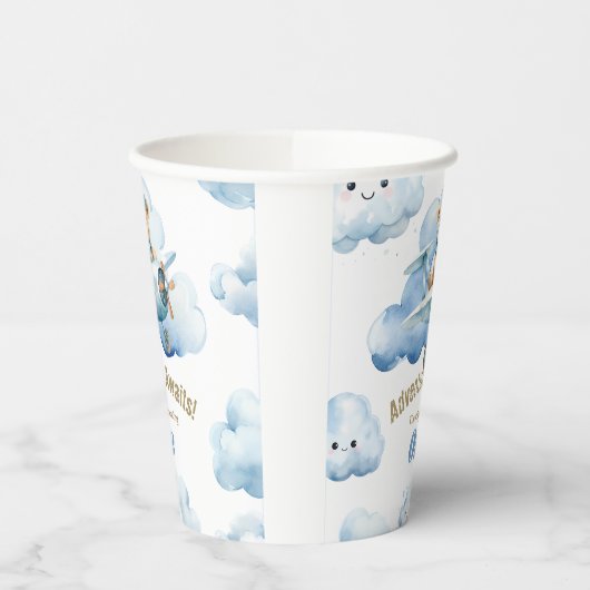 Omhoog, omhoog en weg: Teddy's eerste verjaardag s Papieren Bekers (Links)