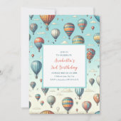 Omhoog, omhoog en weg! Waanzinnige heteluchtballon Kaart (Voorkant)