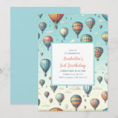 Omhoog, omhoog en weg! Waanzinnige heteluchtballon Kaart (Voorkant / Achterkant)