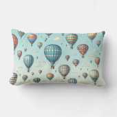 Omhoog, omhoog en weg! Waanzinnige heteluchtballon Kussen (Voorkant)