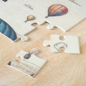 Omhoog, omhoog en weg! Waanzinnige heteluchtballon Legpuzzel (Zijkant)