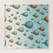 Omhoog, omhoog en weg! Waanzinnige heteluchtballon Legpuzzel (Horizontaal)