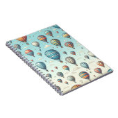 Omhoog, omhoog en weg! Waanzinnige heteluchtballon Notitieboek (Rechterzijde)