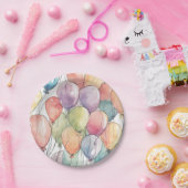 Omhoog, omhoog & weg verjaardagsfeestje papieren bordje (Feest)