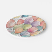 Omhoog, omhoog & weg verjaardagsfeestje papieren bordje (Gekanteld)