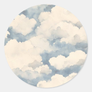 Omhoog, omhoog & weg verjaardagsfeestje ronde sticker