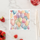 Omhoog, omhoog & weg verjaardagsfeestje servet (Insitu)