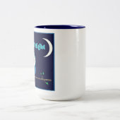 Omhoog Owl Night Tweekleurige Koffiemok (Center)