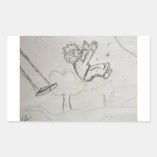 Omhoog Rechthoekige Sticker