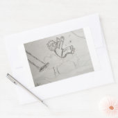 Omhoog Rechthoekige Sticker (Envelop)