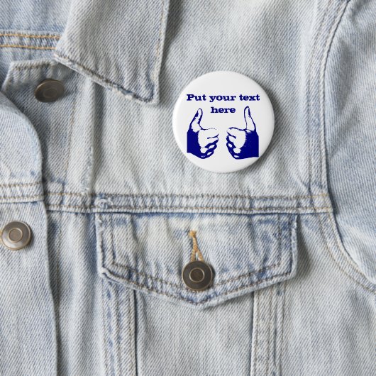 Omhoog Ronde Button 5,7 Cm (In situ)