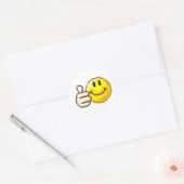 Omhoog Ronde Sticker (Envelop)