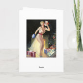 Omhoog schuddend de Speld van Cadeaus Feestdagen Kaart (Achterkant)