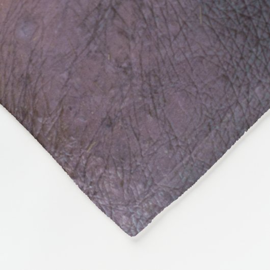 Omhoog Sluiten met een nijlpaard: Tanden op displa Fleece Deken (Hoek)