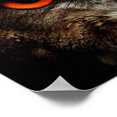 Omhoog Sluiten met Oranje ogen Poster (Hoek)