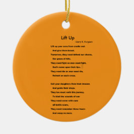 OMHOOG TILLEN KERAMISCH ORNAMENT