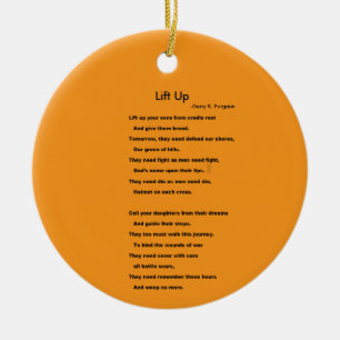 OMHOOG TILLEN KERAMISCH ORNAMENT