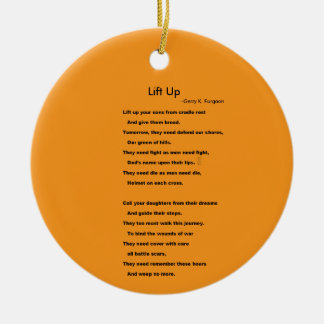 OMHOOG TILLEN KERAMISCH ORNAMENT